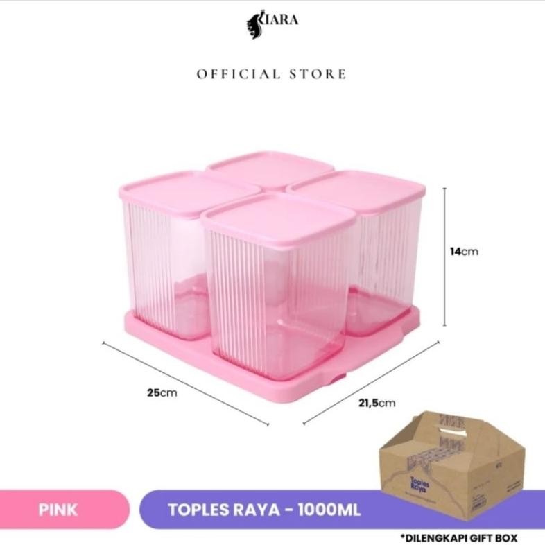 CQ37 Toples Raya Toples Lebaran minimalis plastik tempat penyimpanan kue kering Premium