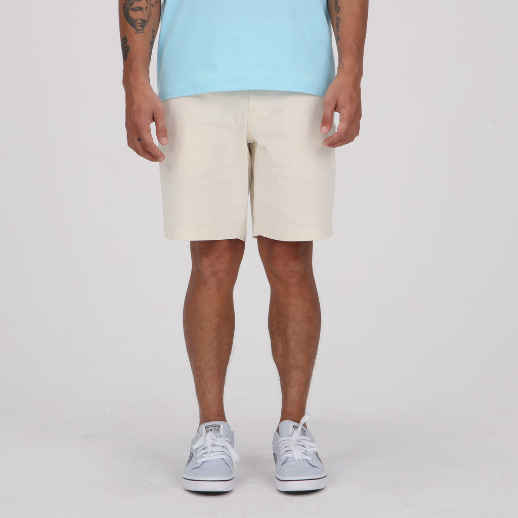 VOLCOM - MWS ENCINO 2 MODERN 19 STRETCH SHORTS OFF WHITE