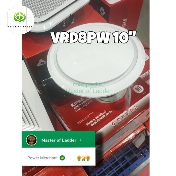 NEW Eurofan Exhaust Fan Kipas Ventilasi 10 Inch Ceiling Fan 10" Durevole