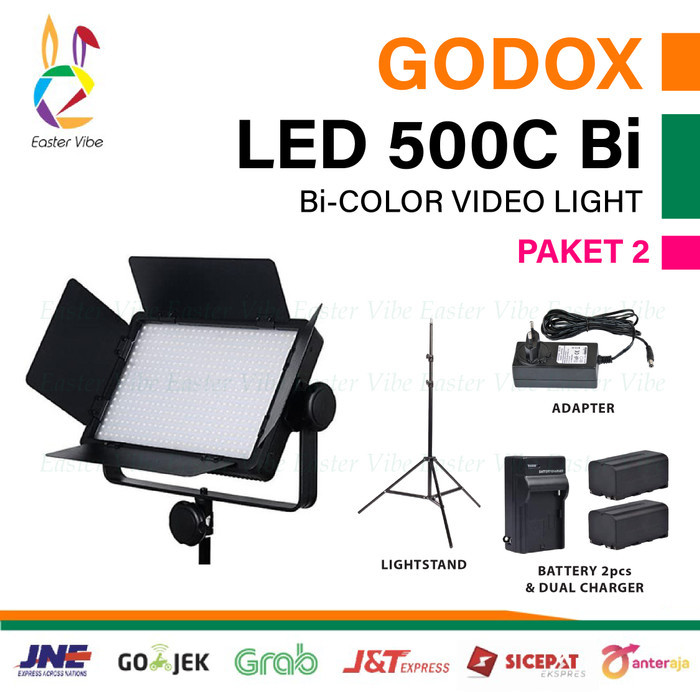 TERBARU - GODOX LED 500C VIDEO LIGHT 500 C GODOX LED500C