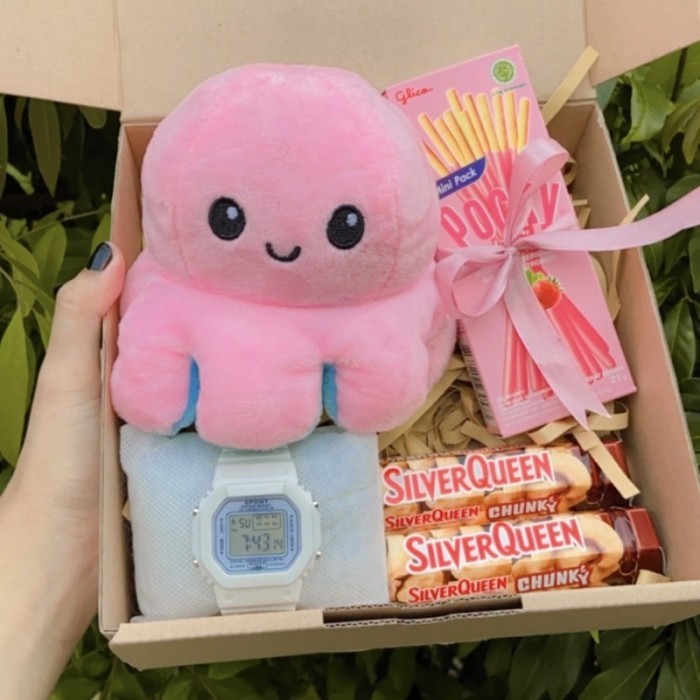 

[Boneka Gurita] Kado Coklat / Kado Cewe / Anniversary / Graduation /