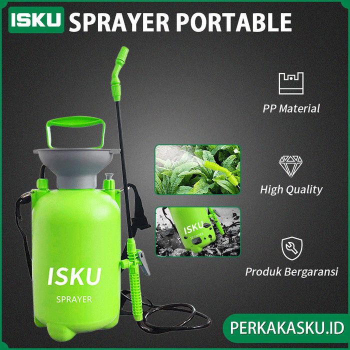 ISKU Semprotan Tanaman Sprayer Portable 5 Liter Pressure Semprotan Air 5 Liter Sprayer Tanaman Desai