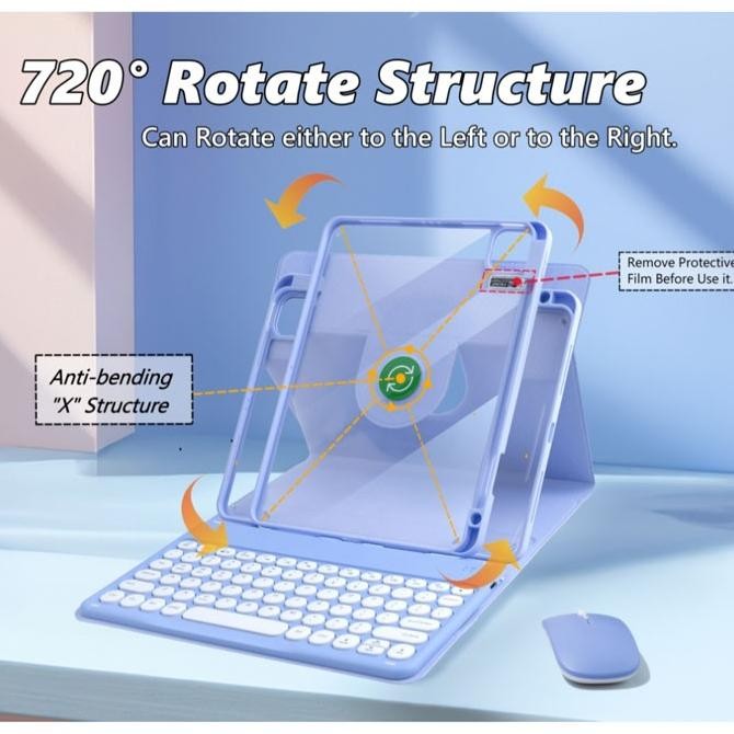 IPAD 7 8 9 7TH 8TH 9TH GENERATION KEYBOARD ACRYLIC CASE CASING COVER