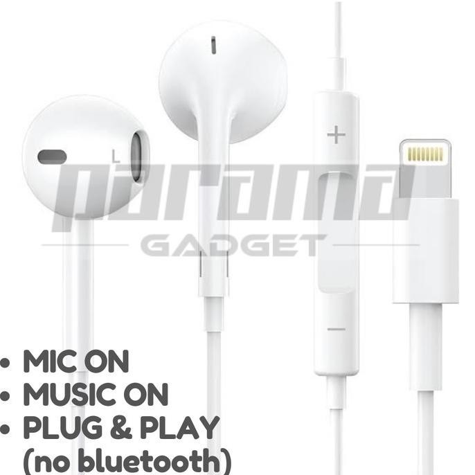 Handsfree Earphone Headset IPHONE 11 12 13 14 ORI 100%