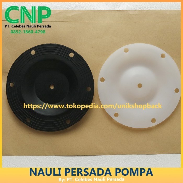TERBARU Membran pompa QBK/QBY 15 (QBK15/QBY15) 0,5 inch diaphragm NBR/PTFE