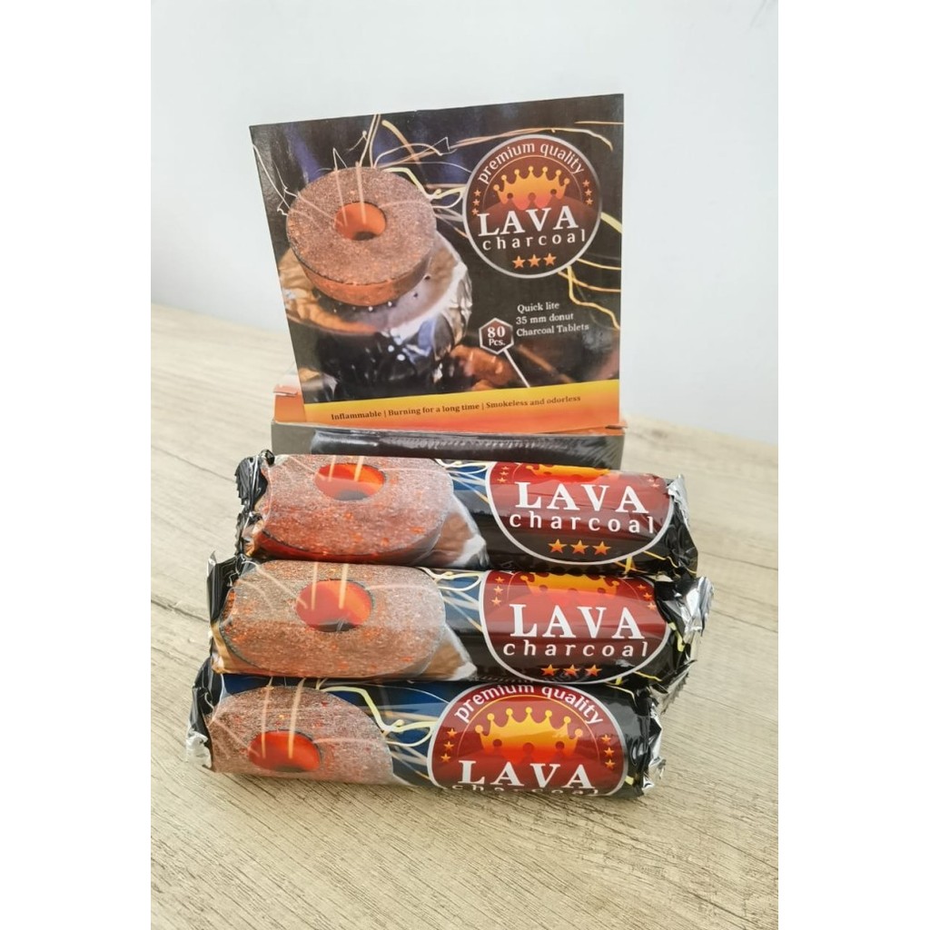 

------] Arang Areng Charcoal Instan Portable Smoke Less Shisha