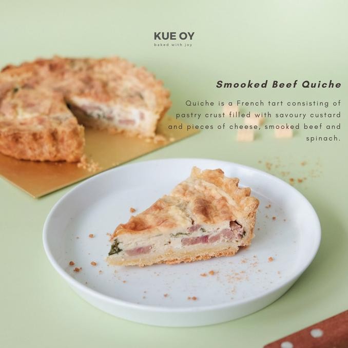 

QUICHE SMOOKED BEEF / PIE / HAMPERS / KUE ULANGTAHUN