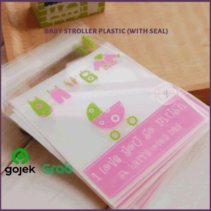 .........] Plastik Cookies Kue Kering Bayi Baby Stroller Plastic (With Seal)