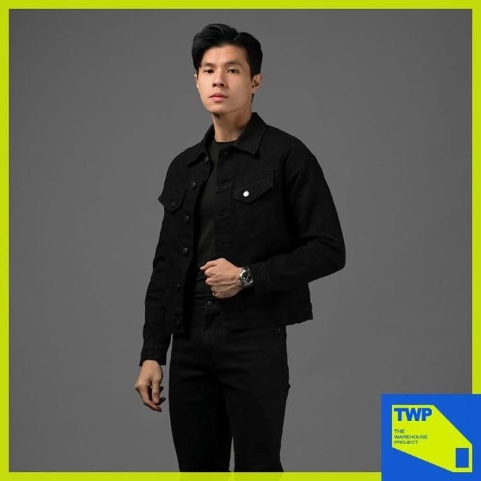 Heymale Denim Slim Fit Jacket - Black JS