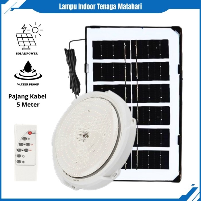 Lampu Tenaga Surya Solar Indoor Ceiling Lampu Indoor Lampu Sorot Solar Cell Lampu Plafon