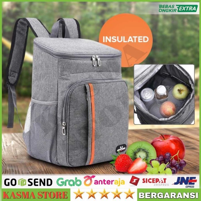 Tas Ransel Camping Piknik Tempat Makanan Lunch Bag Insulated Backpack