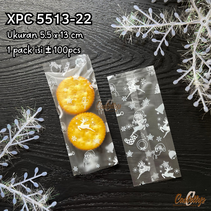 

+++++] Plastik Cookies Natal XPC 5513-22 Kue Kering Nastar Nougat Christmas