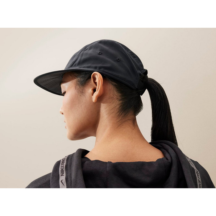 PROMO  SALE TERLARIS NIKE DRI-FIT FLY SWOOSH CAP BLACK FB5624-010 UNSTRUCTURED 5-PANEL TOPI