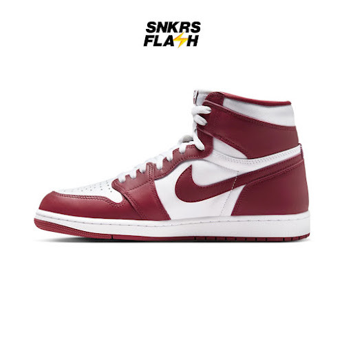 NIKE 1 Retro High Og Artisanal Team Red Sepatu Sneakers Pria - DZ5485160 - Size 40