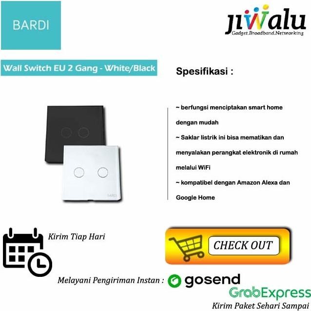BARDI Smart Home Wall Switch EU 2 Gang