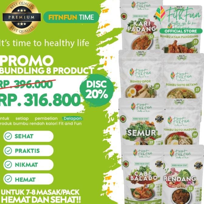 

PROMO FIT AND FUN BUMBU MASAK DIET SEHAT BUNDLING 8