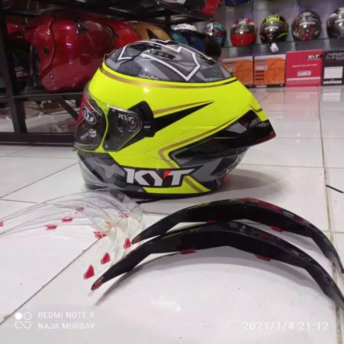 TERMURAH SPOILER 3D HELM KYT NX RACE KYT NFR KYT NFJ
