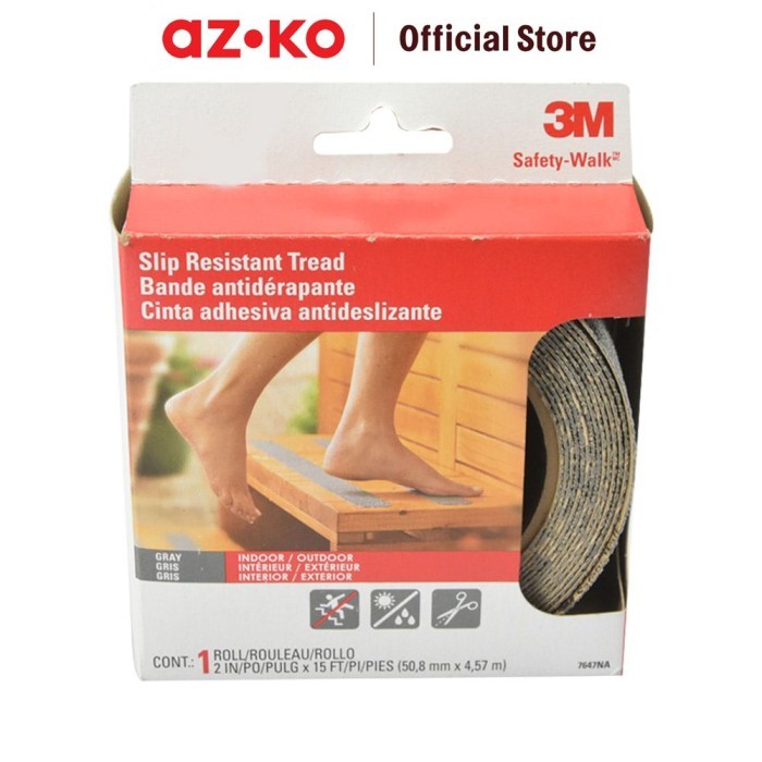 

AZKO 3m Safety Walk Medium Grit 5 Cmx4.5 Mtr - Abu-Abu