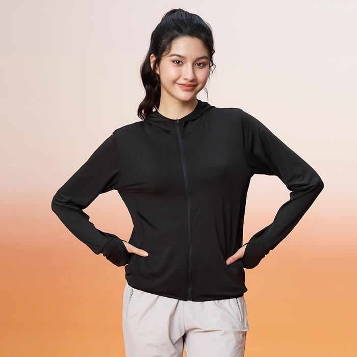 WiZi Pelindung Matahari Wanita Pakaian Pelindung Matahari Berkerudung Tops Olahraga Outdoor MT02