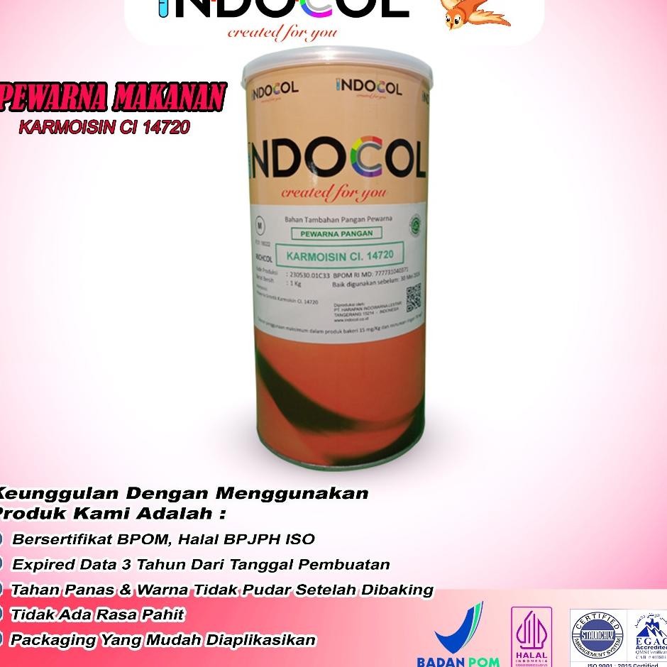 

Pewarna Maanan Indocol Tartrazine Ci.19140 Rc