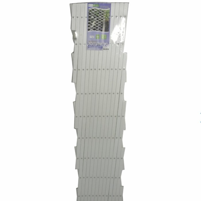 Pagar Tanaman Rambat / Teralis Plastik Kris Garden 1X3 Meter - Putih