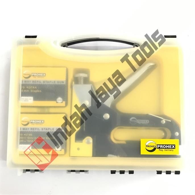 

Hasston 4090-004 Staples Gun Tacker Prohex 3 In 1 / Staple Jok Tembak Hekter 3 Way Sofa Jok Original Dan Terlaris