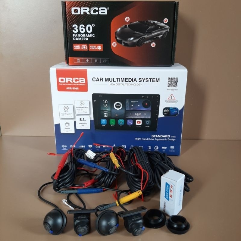 Head Unit Android 9" ORCA RAM 4GB / 128GB ROM Head Unit Android ORCA 9 inch / 10 inch TERBARU