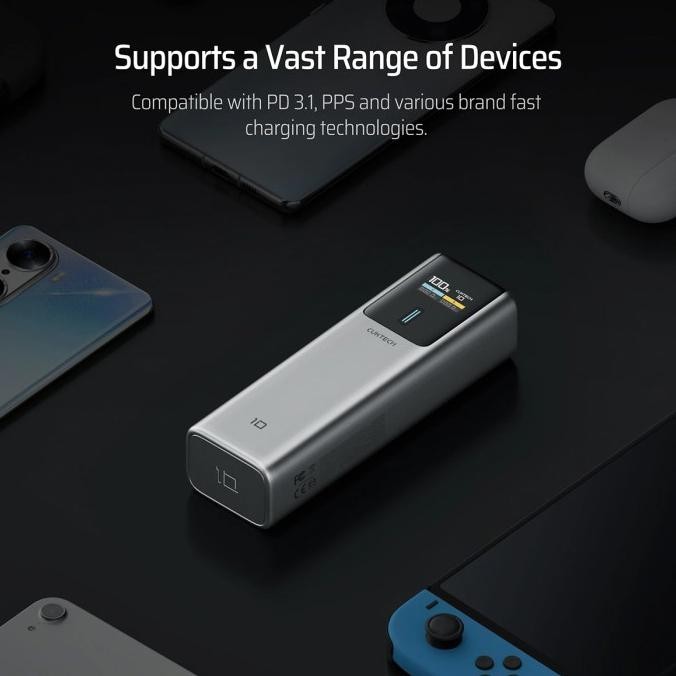 CUKTECH 10 POWER BANK 10000MAH 150W USB TYPE-C FAST CHARGING