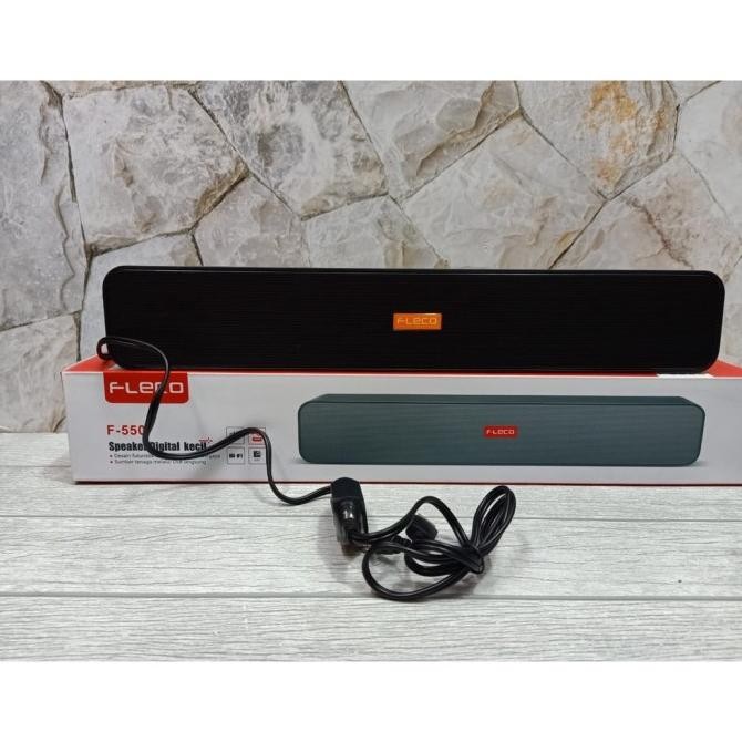 SPEAKER SUPER BASS SOUNDBAR FLECO F-550 USB / SPEAKER LAPTOP KOMPUTER