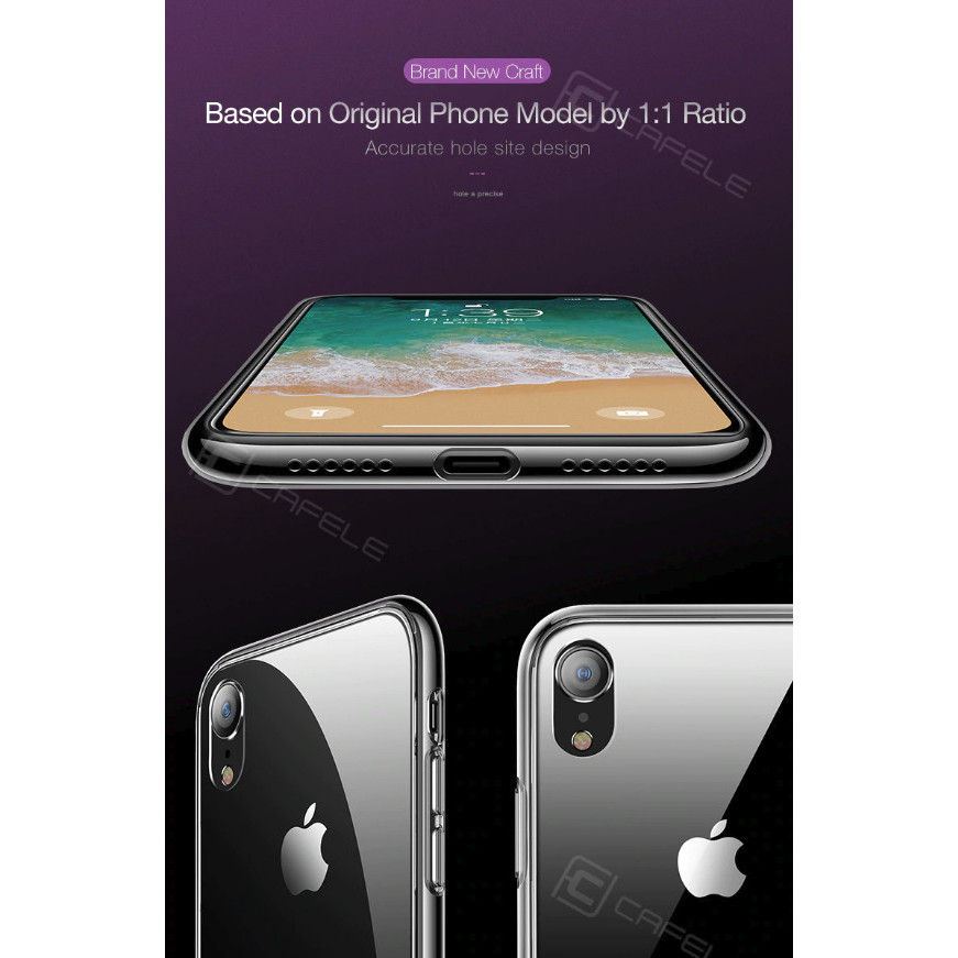 CAFELE PREMIUM LIGHT GLASS CASE - IPHONE XS MAX IPHONE XR IPHONE XS