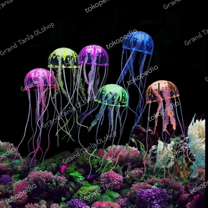 NEW Hiasan Aquarium ubur-ubur, dekorasi ubur ubur aquarium