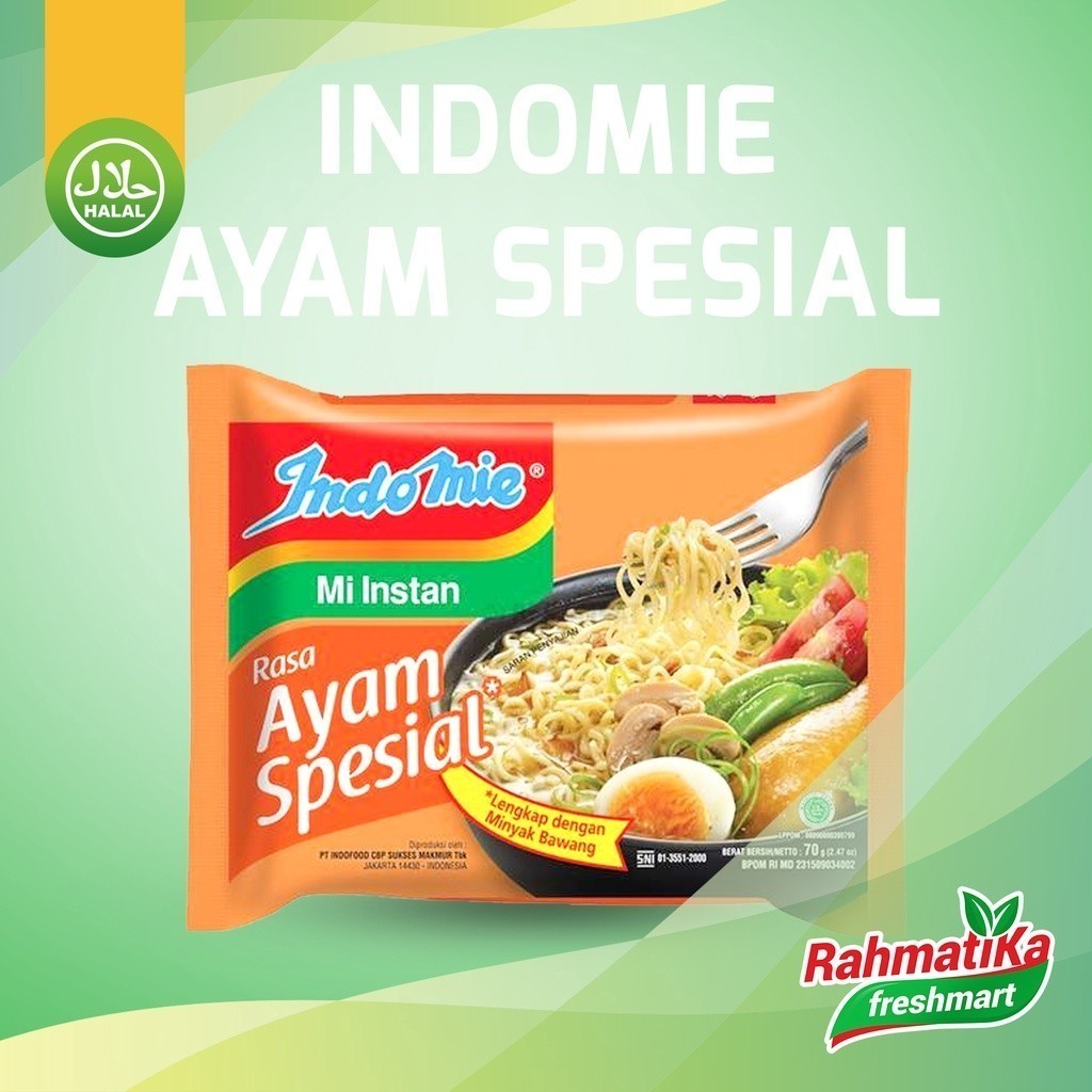 

Indomie Mi Instan Rasa Ayam Spesial 1 Pcs 68 gr