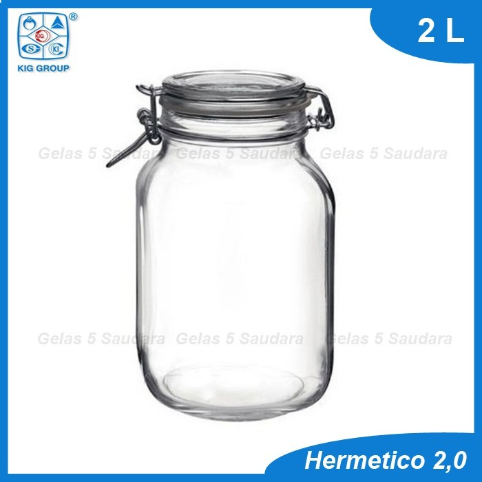 Hermetico 2L/Jar Hermetico/Toples Kaca/Toples Kue/Toples Jar/Toples
