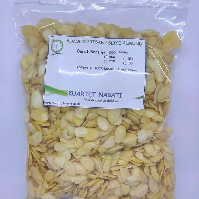 

500gr Almond Sliced / Almond Irisan Mentah/ Raw Berkualitas