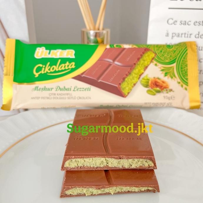 

Coklat Dubai Viral Original Turki Ulker isi Pistachio Kunafa Kunefe Cokelat