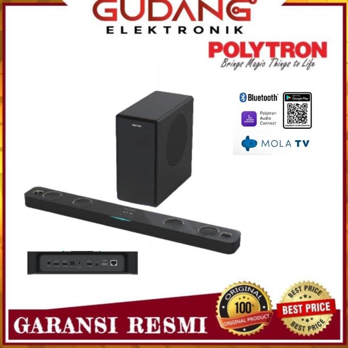 POLYTRON HOME THEATER PHT 250 Smart Speaker Soundbar Polytron PHT-250