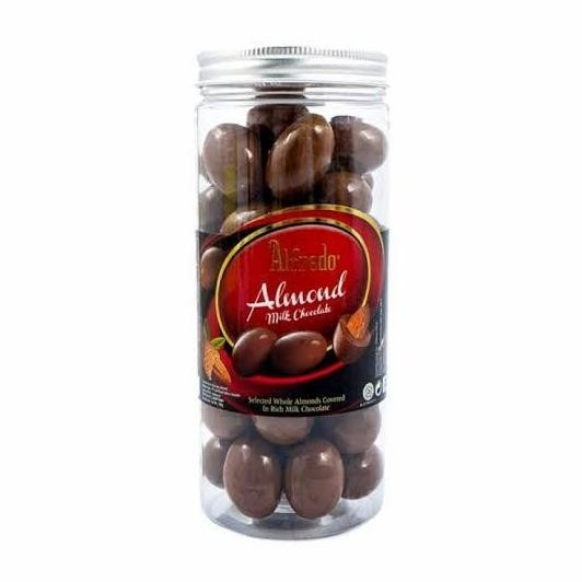 coklat alfredo almond milk chocolate 280gr/coklat susu almon alfredo Berkualitas