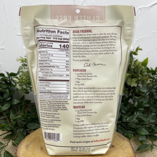 

BOB'S RED MILL PANCAKE MIX 680 GRAM GLUTEN FREE
