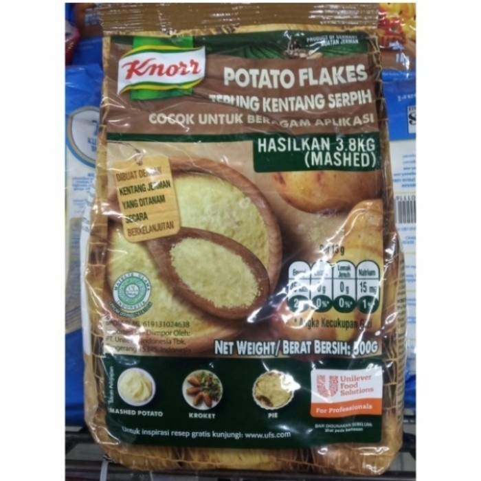 

KNORR POTATO FLAKES 500 GR TEPUNG