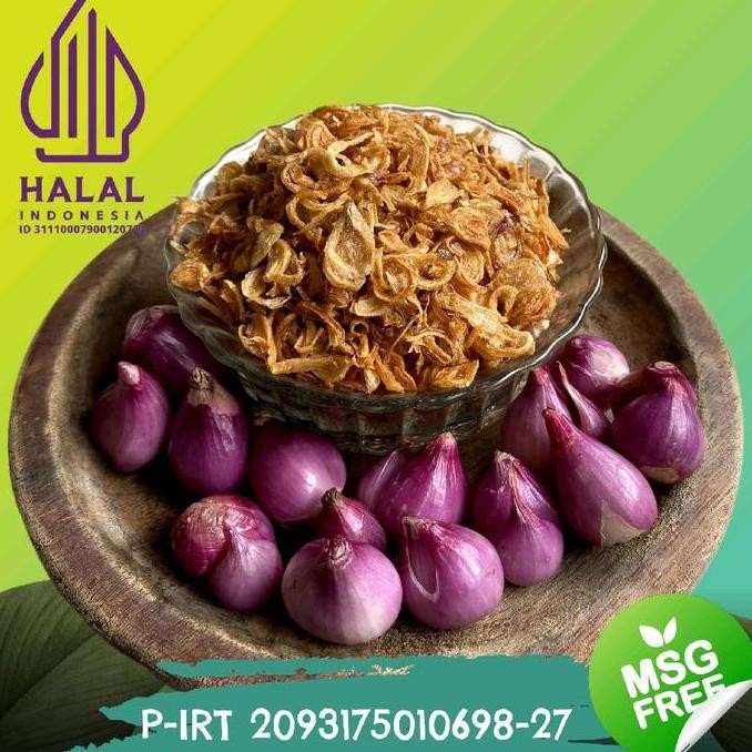 

BAWANG GORENG ASLI BREBES SUPER 1KG TANPA MSG, TANPA CAMPURAN UBI REMPAH BAHAN SPICES MASAKAN INSTAN ORIGINAL