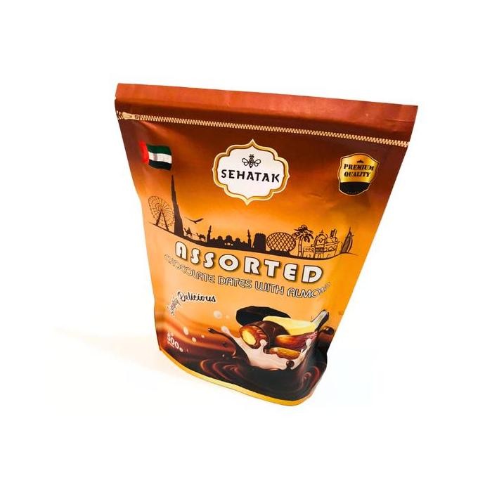 

Coklat Dubai Kurma Almond 500gr Assorted Premium Turket by Haji and Umroh CEMILAN - Kurma Elshanum - Food, Chocolate Snack Cokelat Berkualitas