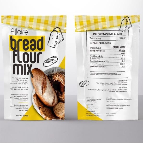 

Tepung Eto Huu Roti Gr Allaire Bread Flour Rendah Arbohat