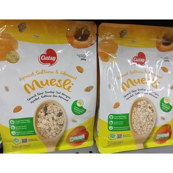 oatsy muesli apricot sultana dan almond 500g Berkualitas