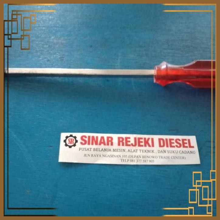 [SRR] OBENG MIN (+) OBENG PLUS TRANSPARAN MAGNET 6"X6MM 6" X 6 MM