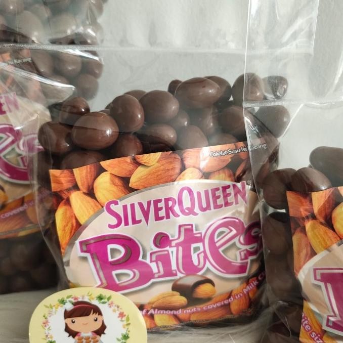 

500gr silverqueen almond bites Berkualitas