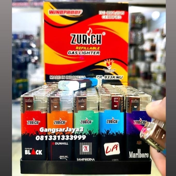 Baru Korek bara Senter Zurich 50pcs