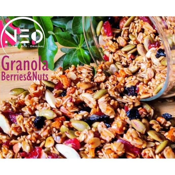 

Granola 5 pack Varian 1kg Neo Sereal, Sarapan Praktis, Murah, Bergizi almond banana Choco Green Berkualitas