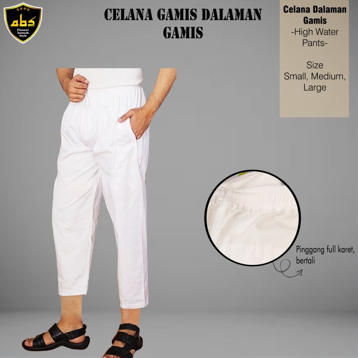 Terbaru Celana Sirwal Putih Pria Dewasa Dalaman Jubah Gamis Pria Celana Sirwal Promo