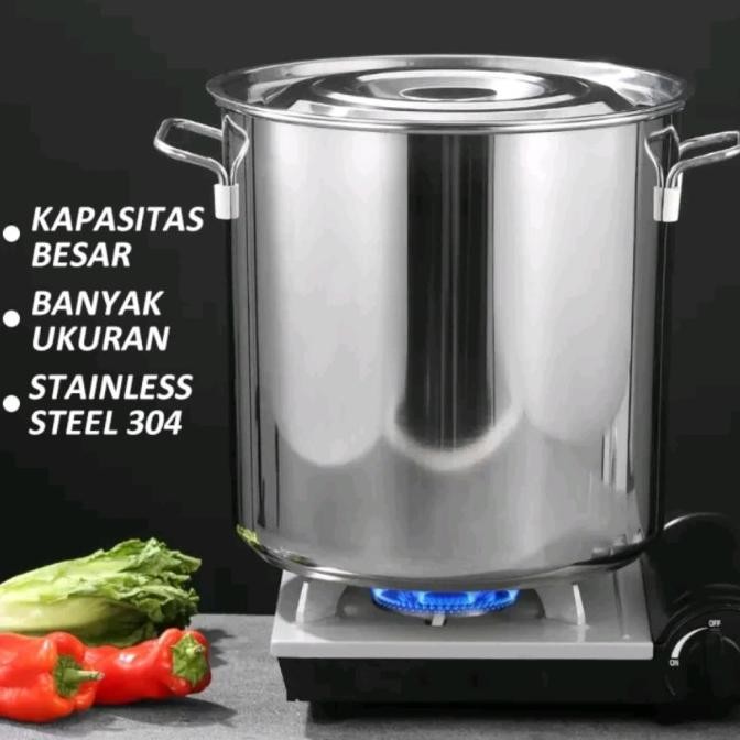 

New Panci Bakso Stainles 304 Stockpot Tebal