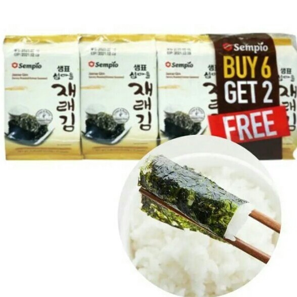 

Sempio Jaerae Gim Savory Roasted Korean Seaweed 40gr